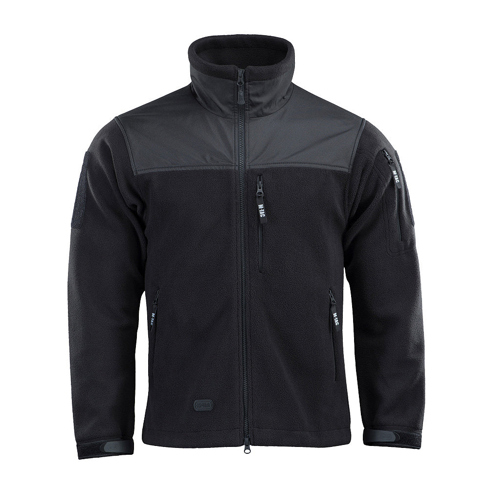 Geacă Microfleece Alpha Gen.II M-Tac - Negru, Rezistentă la Vânt