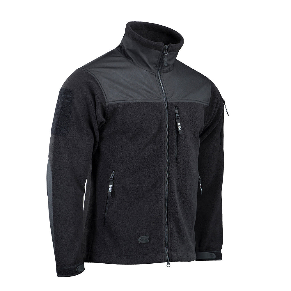 Geacă Microfleece Alpha Gen.II M-Tac - Negru, Rezistentă la Vânt