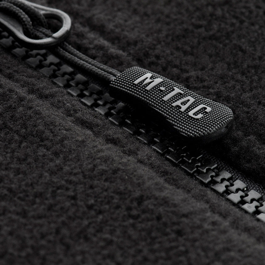 Geacă Microfleece Alpha Gen.II M-Tac - Negru, Rezistentă la Vânt