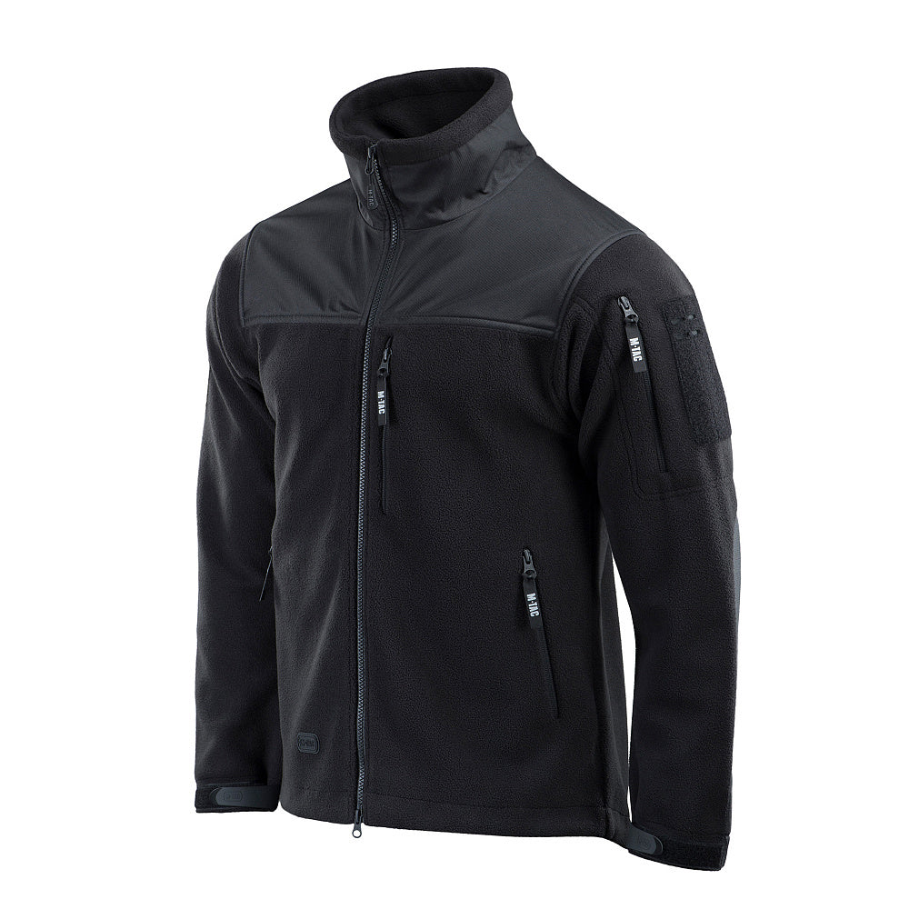 Geacă Microfleece Alpha Gen.II M-Tac - Negru, Rezistentă la Vânt