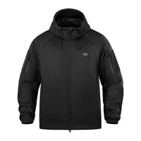 Jachetă Softshell Lightweight M-Tac Neagră – Glugă Reglabilă, 8 Buzunare - poza 3