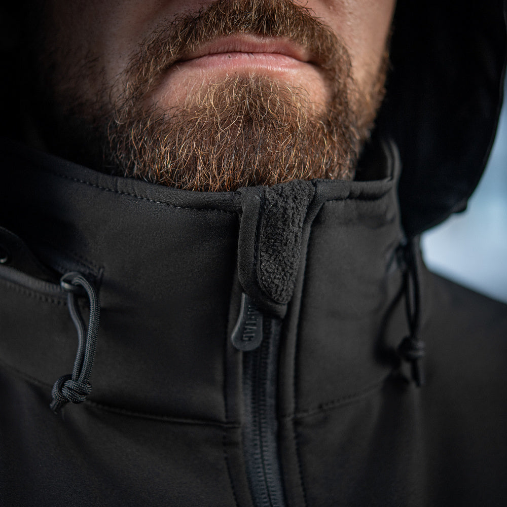 Geacă Soft Shell M-Tac Black - Protecție & Confort Tactic