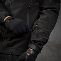Geacă Soft Shell Police M-Tac - Negru, Acces Rapid Armă
