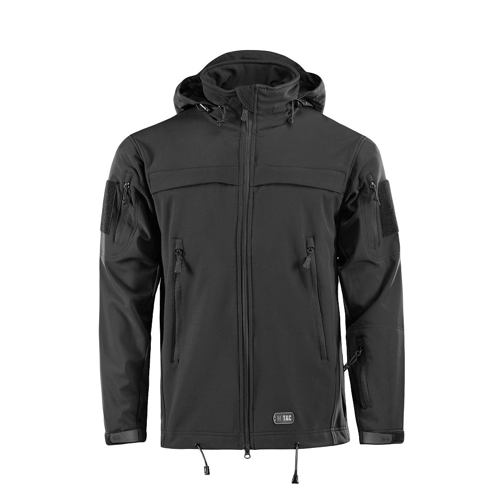 Geacă Soft Shell Police M-Tac - Negru, Acces Rapid Armă