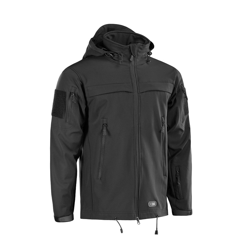 Geacă Soft Shell Police M-Tac - Negru, Acces Rapid Armă