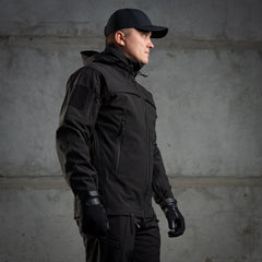 Geacă Soft Shell Police M-Tac - Negru, Acces Rapid Armă