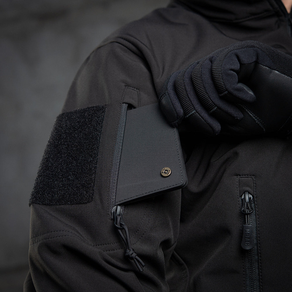 Geacă Soft Shell Police M-Tac - Negru, Acces Rapid Armă