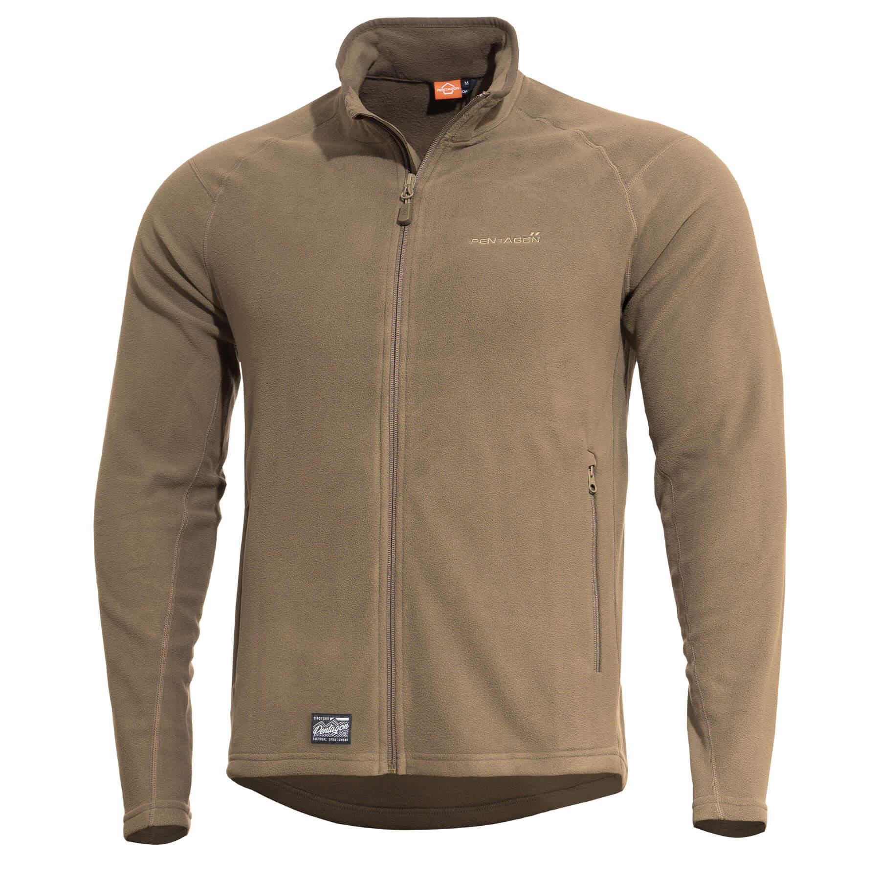 Geaca Arkos Fleece Coyote Pentagon Tactical - Caldură Esențială și Protecție Fiabilă