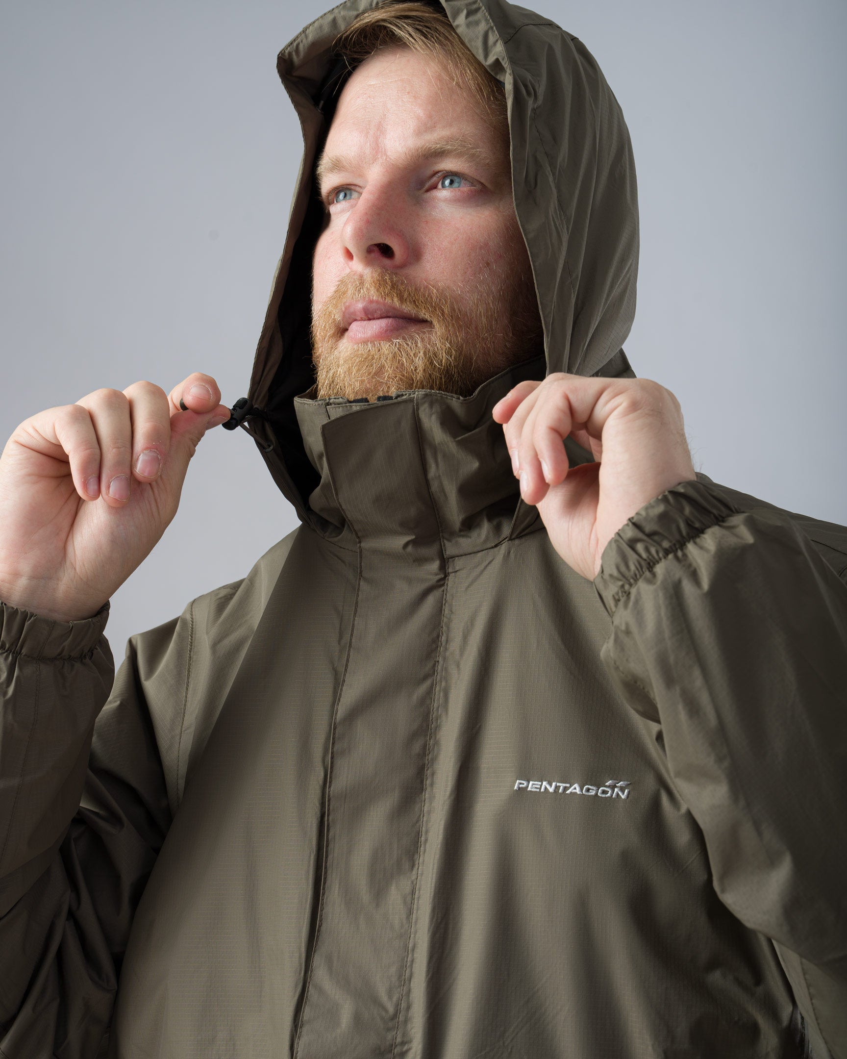 Geaca Atlantic V2.0 Rain Jacket RAL7013 Pentagon Tactical - Protecție Superioară și Confort Optim
