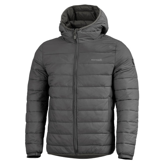 Geaca Aurora 2.0 Puffer Hooded Jacket Cinder Grey Pentagon Tactical - Confort Superior și Izolație Termică Avansată