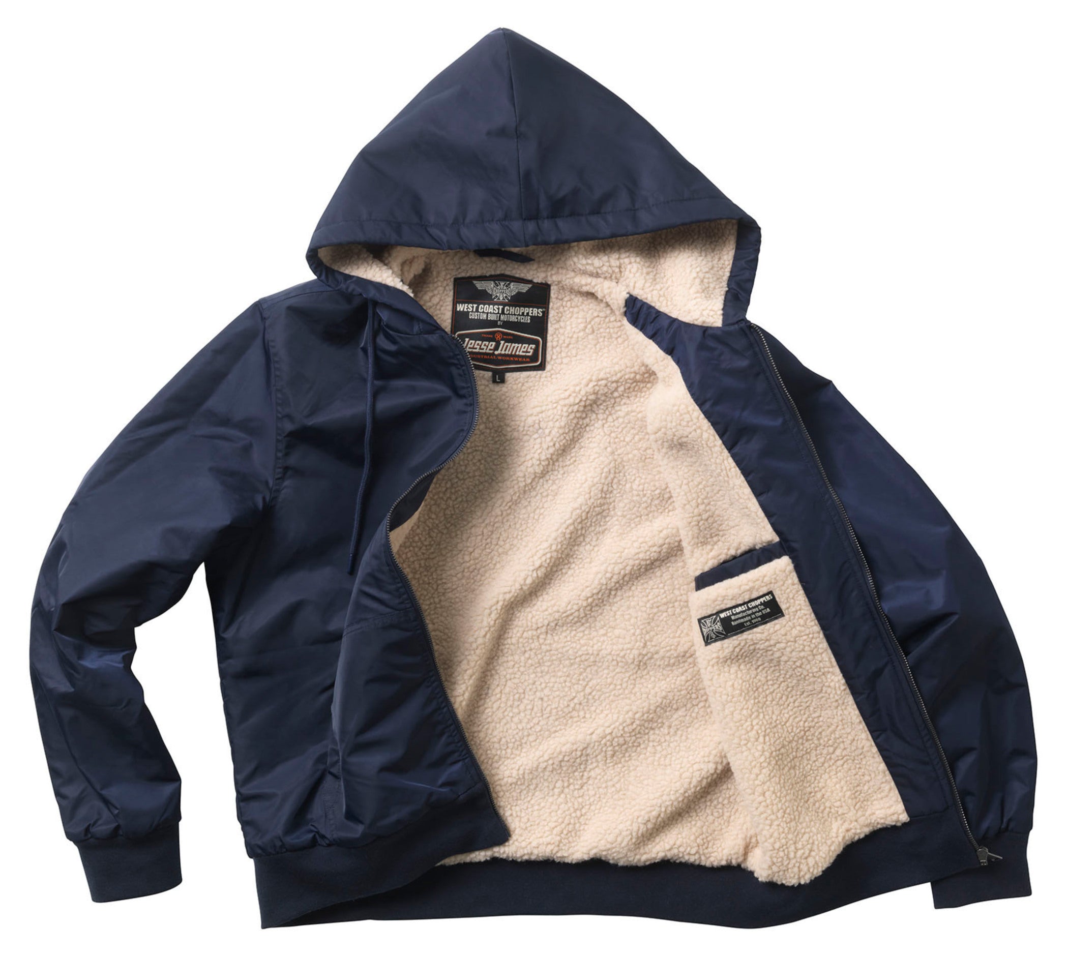 Geacă BFU West Coast Choppers - Fleece Interior, Buzunare Multiple