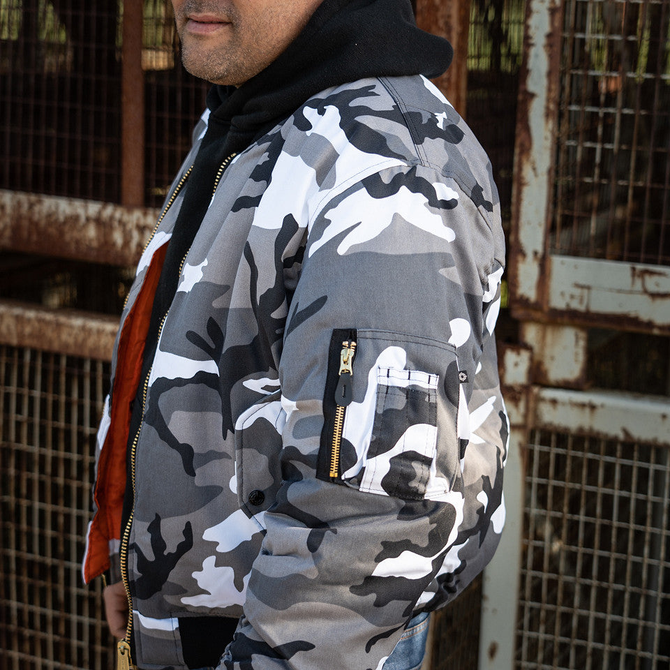 Geacă Bomber MA-1 Camo Urban Fostex Garments - Adaptabilitate Tactică
