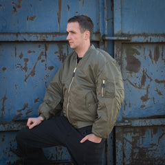 Geacă Bomber MA-1 Dark Olive Fostex Garments - Durabilitate & Stil Autentic