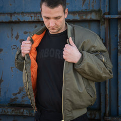 Geacă Bomber MA-1 Dark Olive Fostex Garments - Durabilitate & Stil Autentic