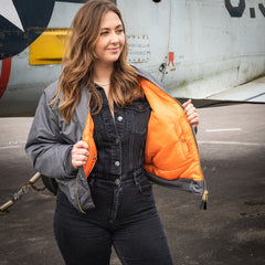 Geacă Bomber MA-1 GM Grey Original - Stil Tactic Iconic