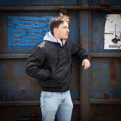 Geacă Bomber MA-1 Hooded Negru - Stil Tactic, Confort Urban Superior