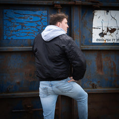 Geacă Bomber MA-1 Hooded Negru - Stil Tactic, Confort Urban Superior