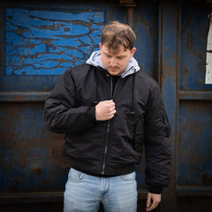 Geacă Bomber MA-1 Hooded Negru - Stil Tactic, Confort Urban Superior