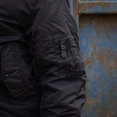 Geacă Bomber MA-1 Hooded Negru - Stil Tactic, Confort Urban Superior