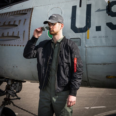 Geacă Bomber MA-1 Summer Negru Fostex Garments - Stil Autentic, Confort Urban