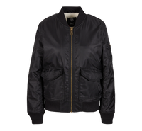Geaca Bomber Sherpa Negru Dama Brandit - Caldura Urbana