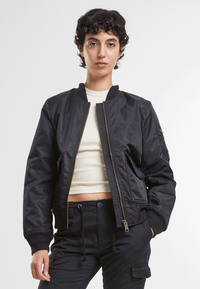 Geaca Bomber Sherpa Negru Dama Brandit - Caldura Urbana
