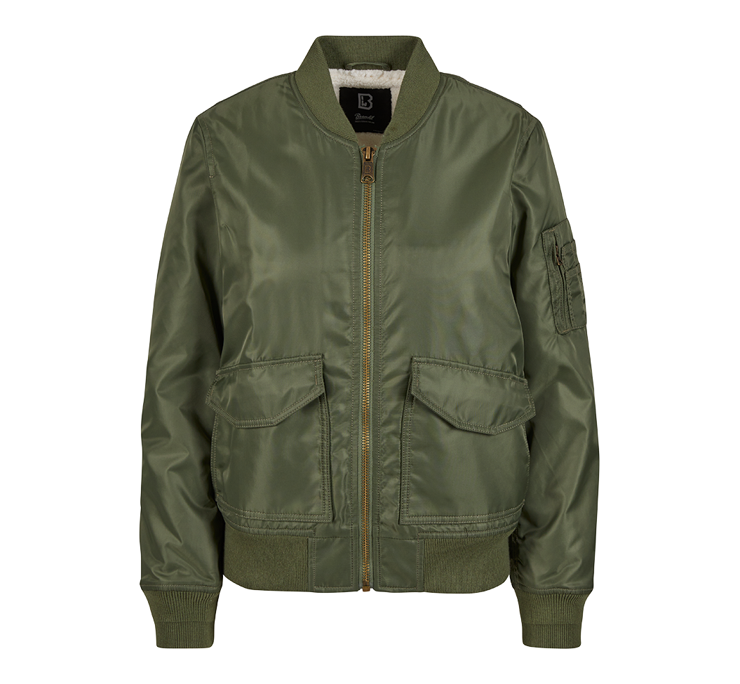 Geaca Bomber Sherpa Olive Dama Brandit - Caldura si Stil Urban