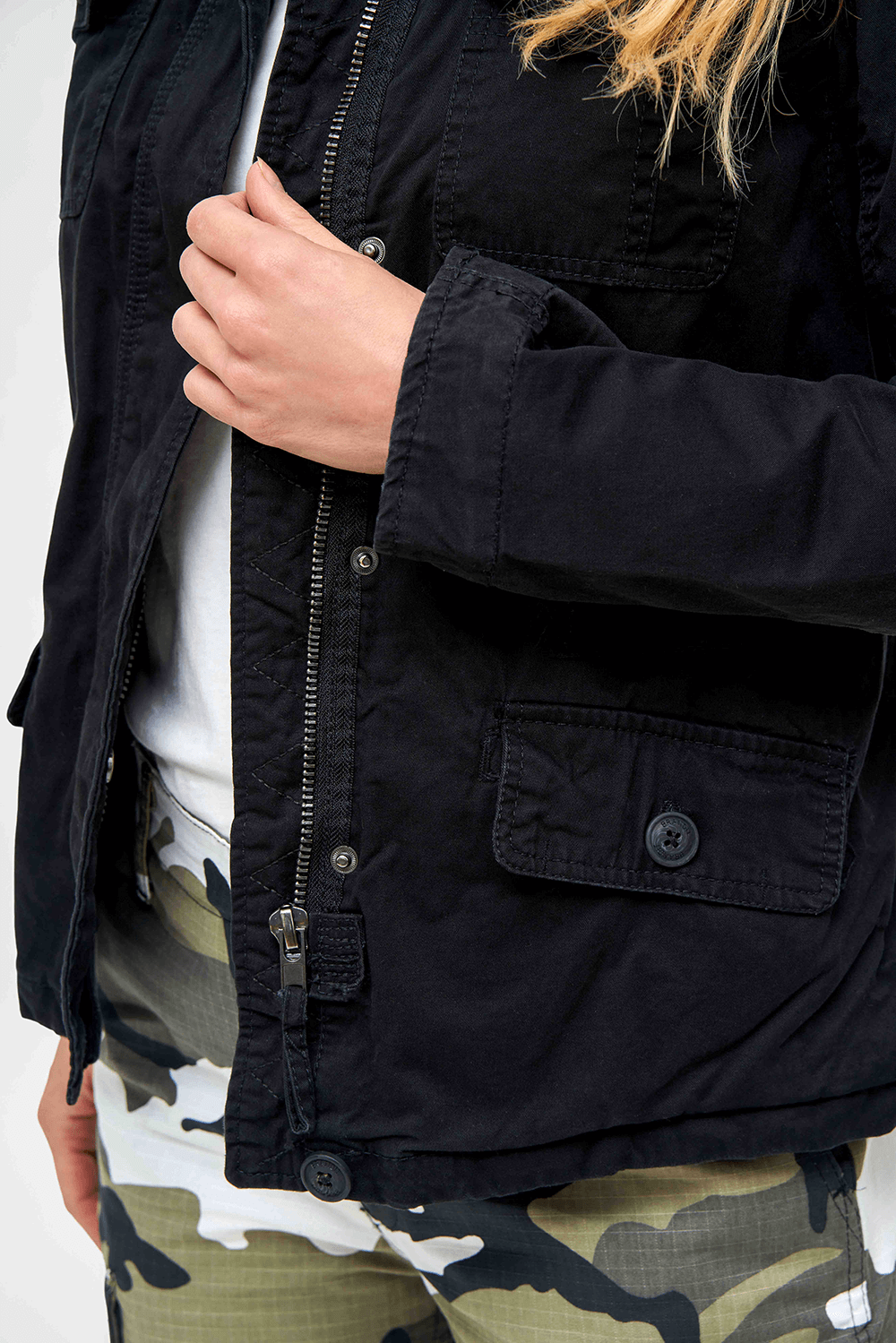 Geaca Britannia Negru Dama Brandit - Stil Urban Tactic