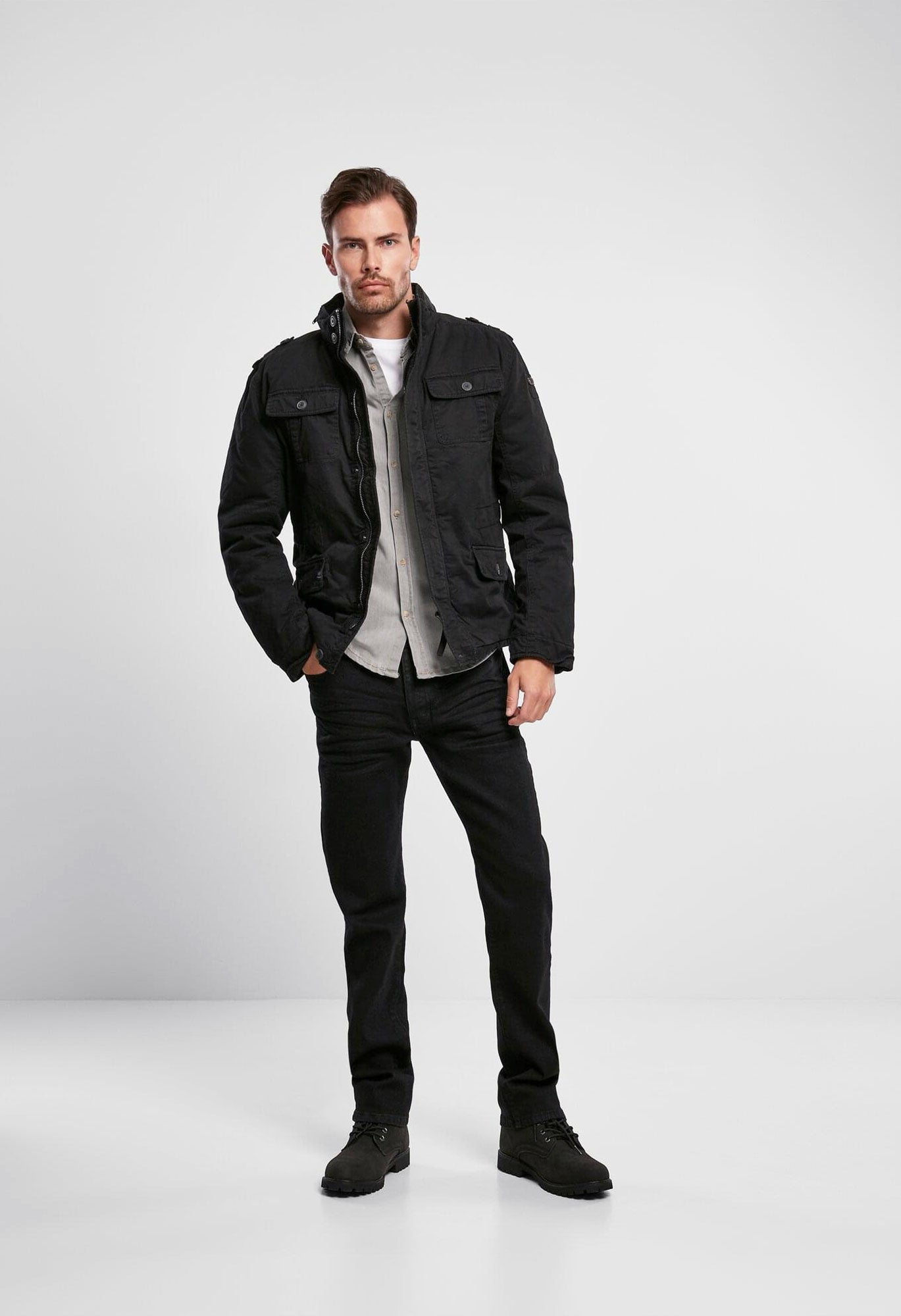 Geaca Britannia Winter Negru Brandit - Caldura si Durabilitate