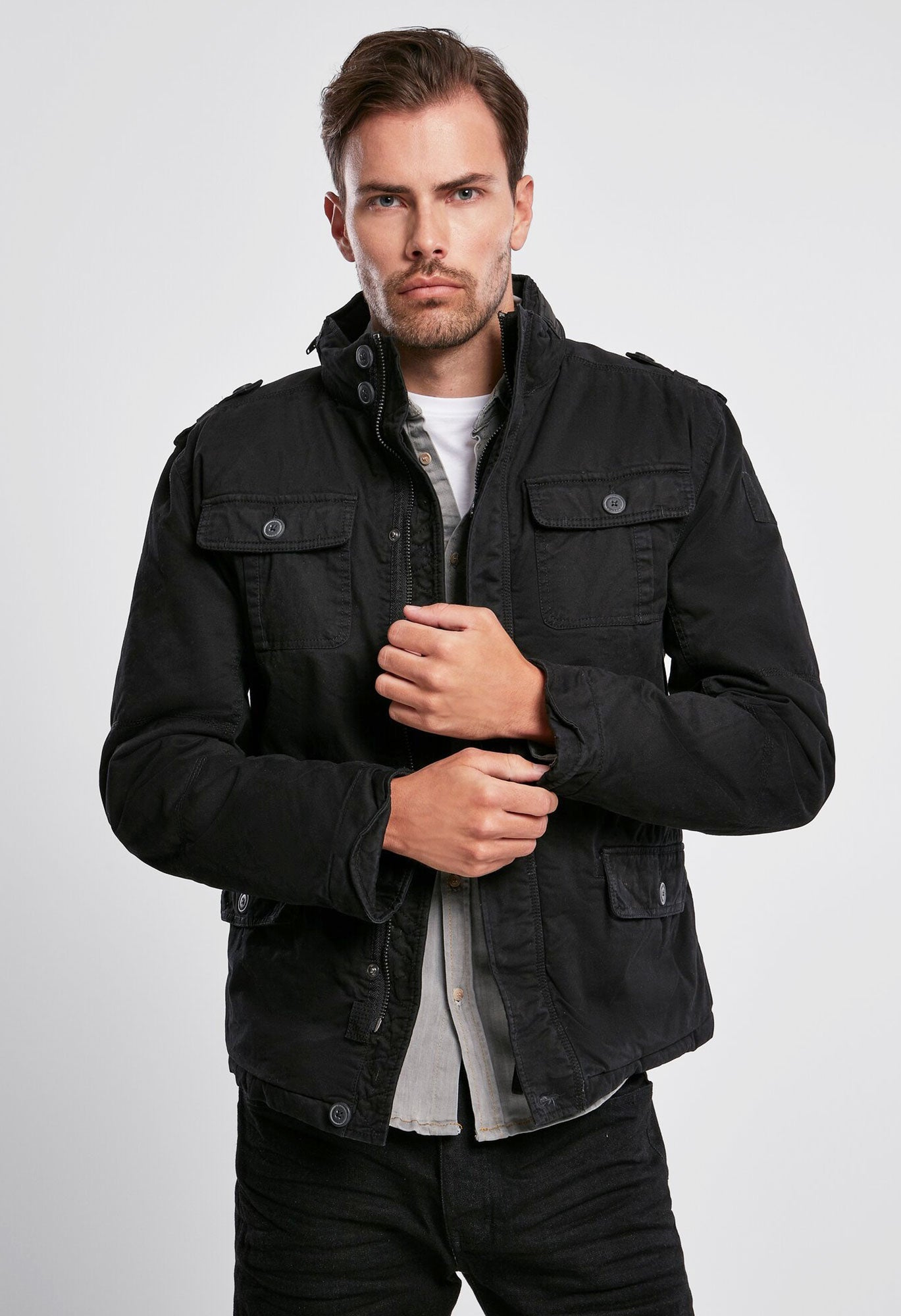 Geaca Britannia Winter Negru Brandit - Caldura si Durabilitate