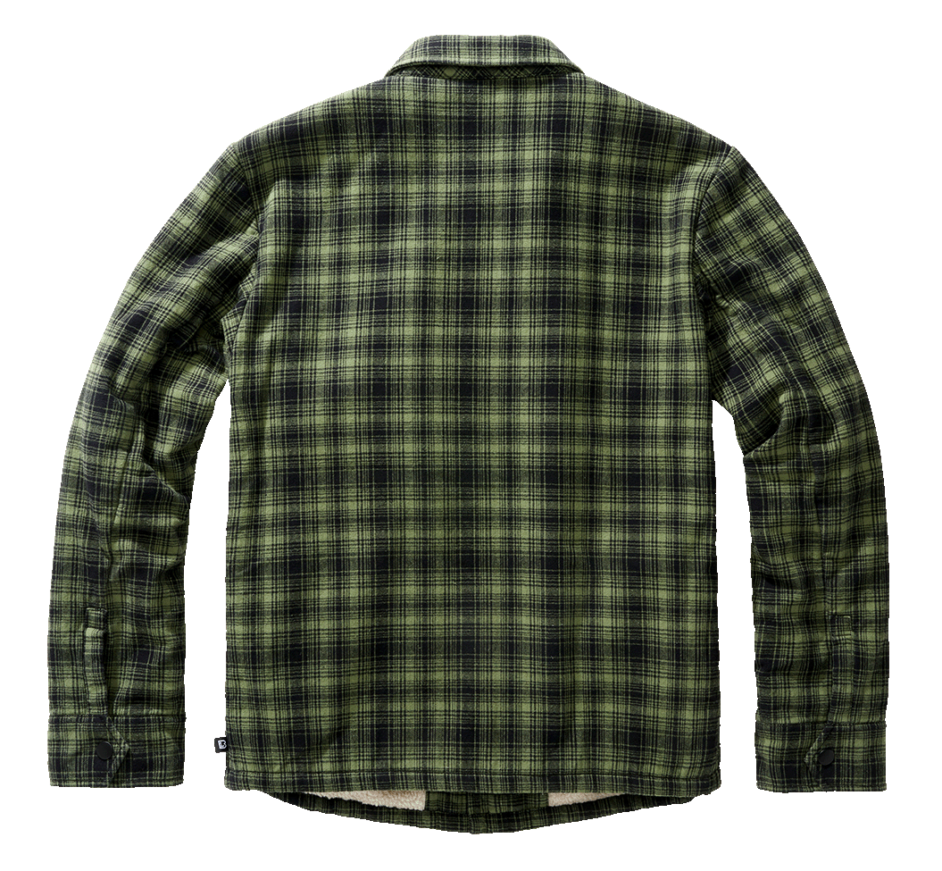 Geaca Classic Sherpa Oliv-Black Check Brandit - Stil si Confort Durabil