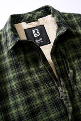 Geaca Classic Sherpa Oliv-Black Check Brandit - Stil si Confort Durabil