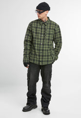 Geaca Classic Sherpa Oliv-Black Check Brandit - Stil si Confort Durabil
