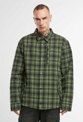 Geaca Classic Sherpa Oliv-Black Check Brandit - Stil si Confort Durabil