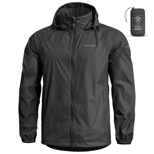 Geaca Cloudburst Packable Mens Rain Jacket Black Pentagon Tactical - Protecție și Adaptabilitate Tactică