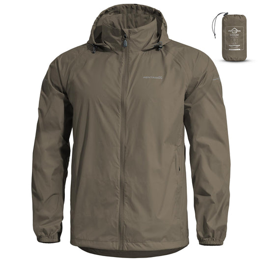 Geaca Cloudburst Packable Mens Rain Jacket RAL7013 Pentagon Tactical - Protecție Integrală și Adaptabilitate Tactică