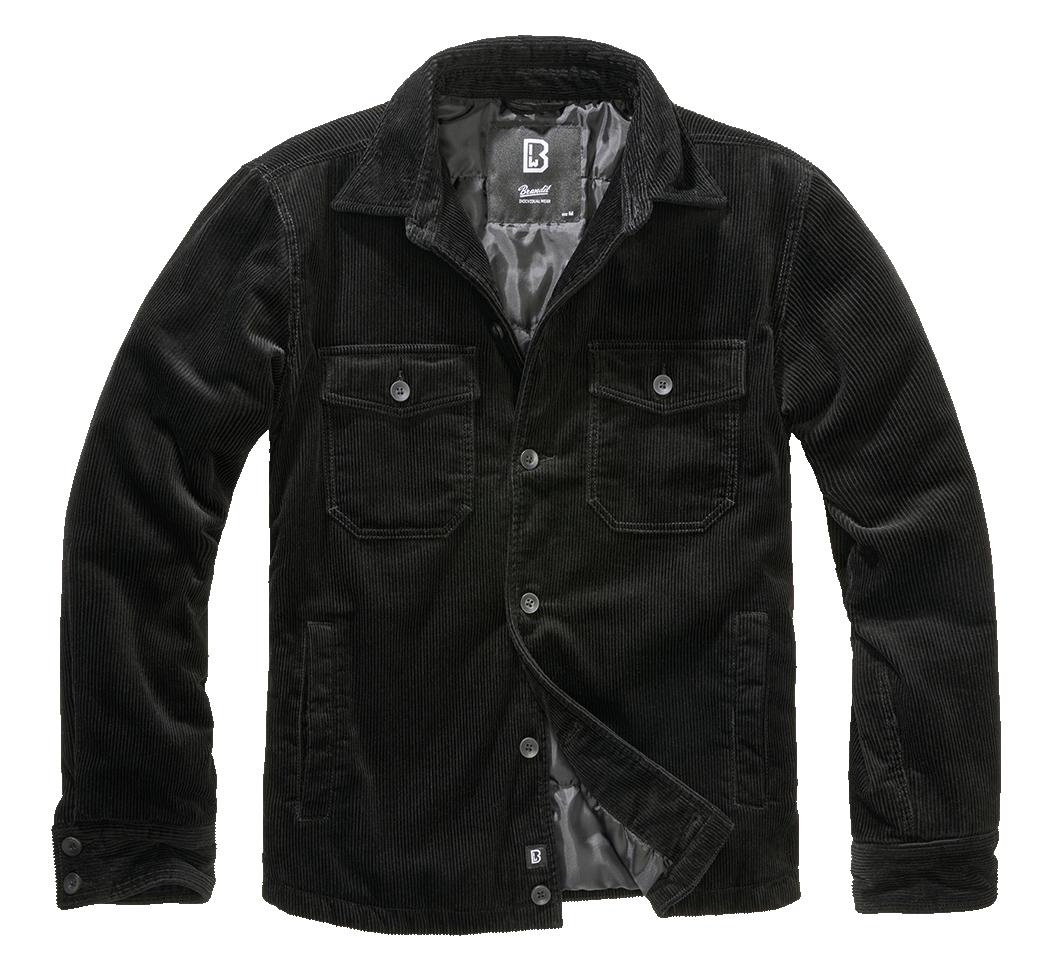 Geaca Corduroy Negru Brandit - Stil Urban Durabil