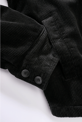 Geaca Corduroy Negru Brandit - Stil Urban Durabil