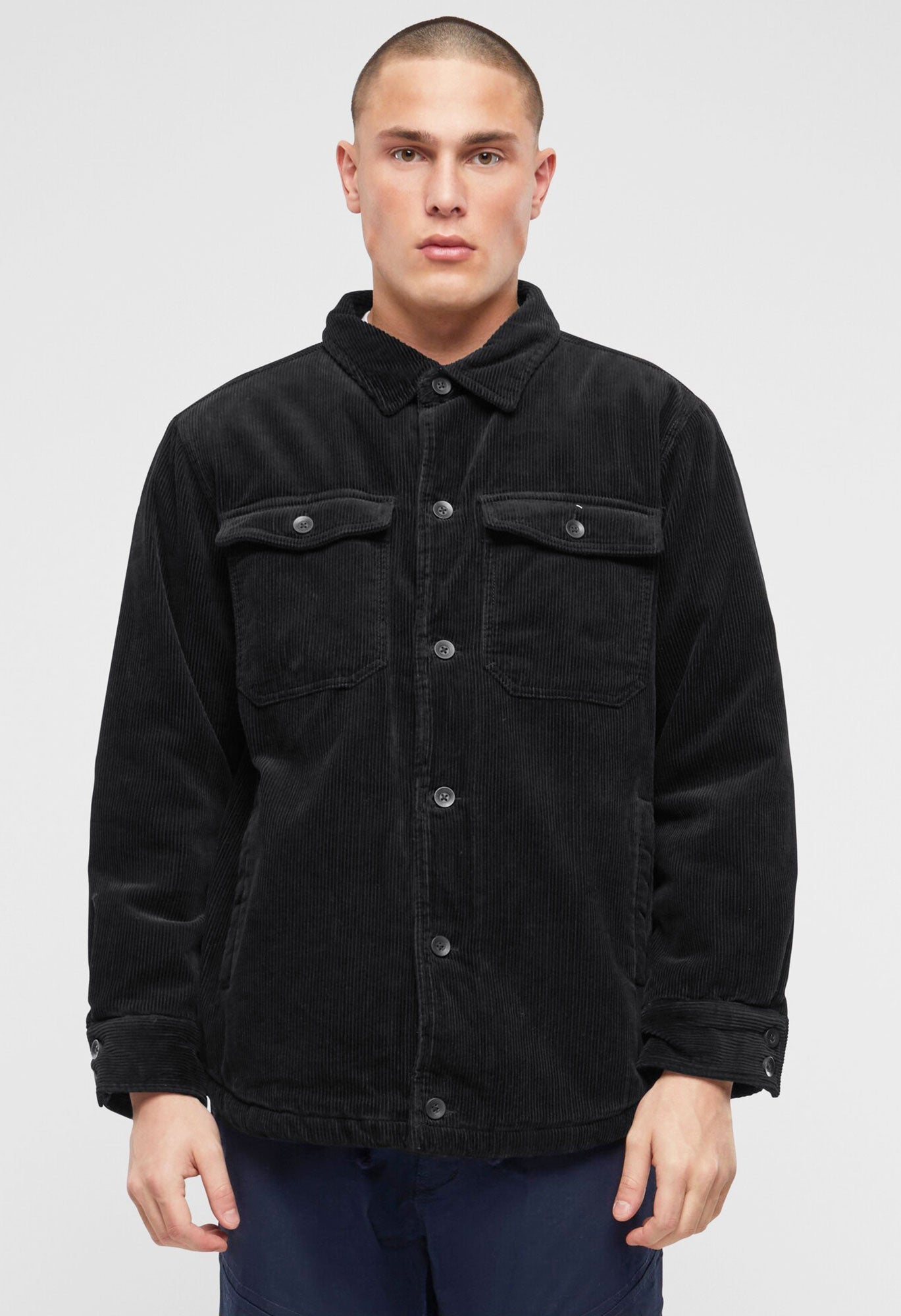 Geaca Corduroy Negru Brandit - Stil Urban Durabil
