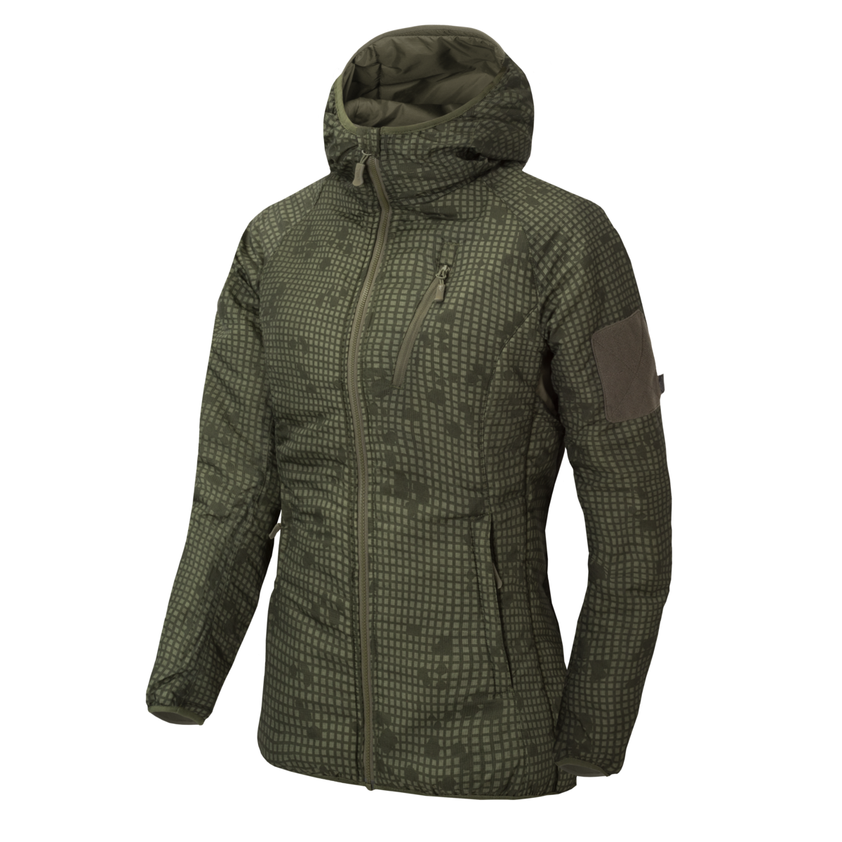 Geacă cu Glugă Helikon-Tex WOMEN'S WOLFHOUND Hoodie® Climashield® Apex™ Desert Night Camo