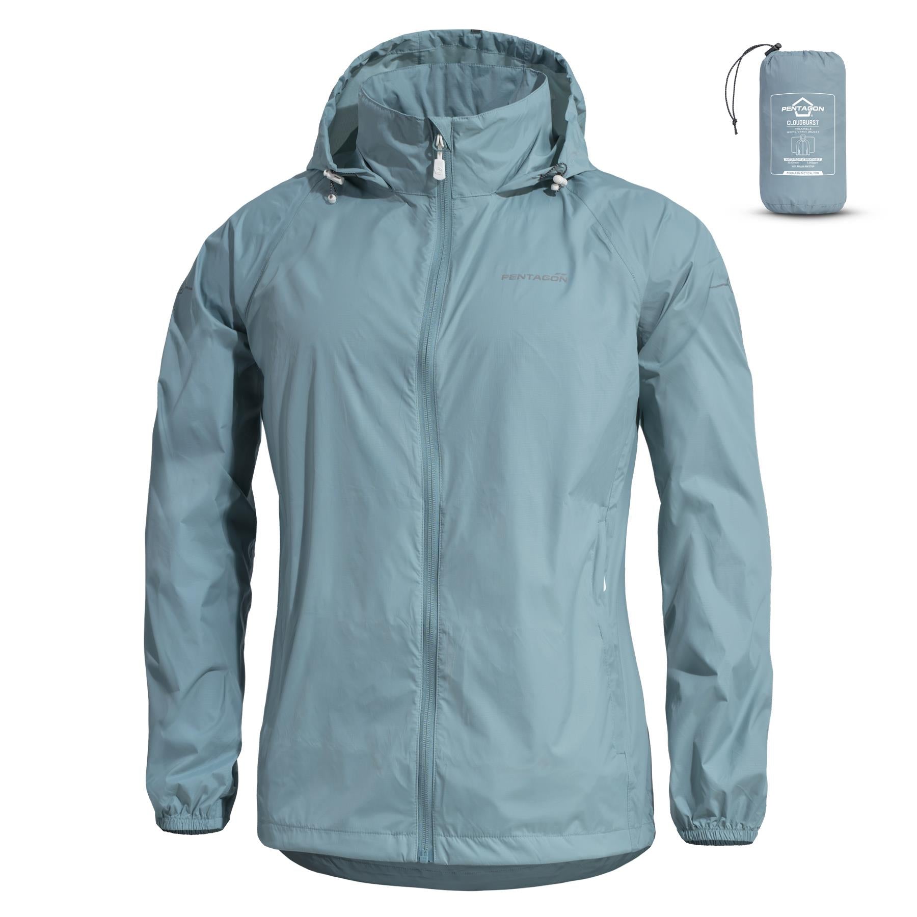 Geaca Dama Cloudburst Packable Womens Rain Jacket - Mint Pentagon Tactical - Protecție și Libertate de Mișcare