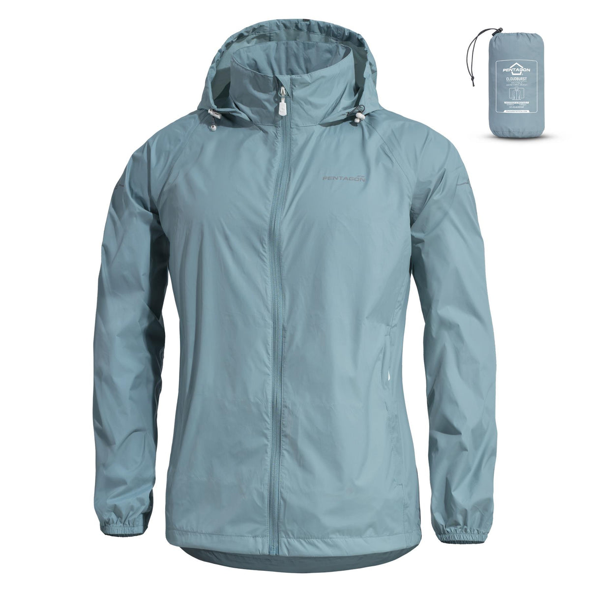 Geaca Dama Cloudburst Packable Womens Rain Jacket - Mint Pentagon Tactical - Protecție și Libertate de Mișcare