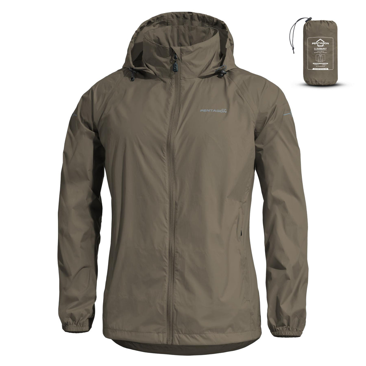 Geaca Dama Cloudburst Packable Womens Rain Jacket - RAL7013 Pentagon Tactical - Protecție și Performanță în Condiții Extreme