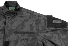 Geacă de Câmp US ACU Rip Stop Night Camo MFH - Fermoar bidirecțional, Protecții coate