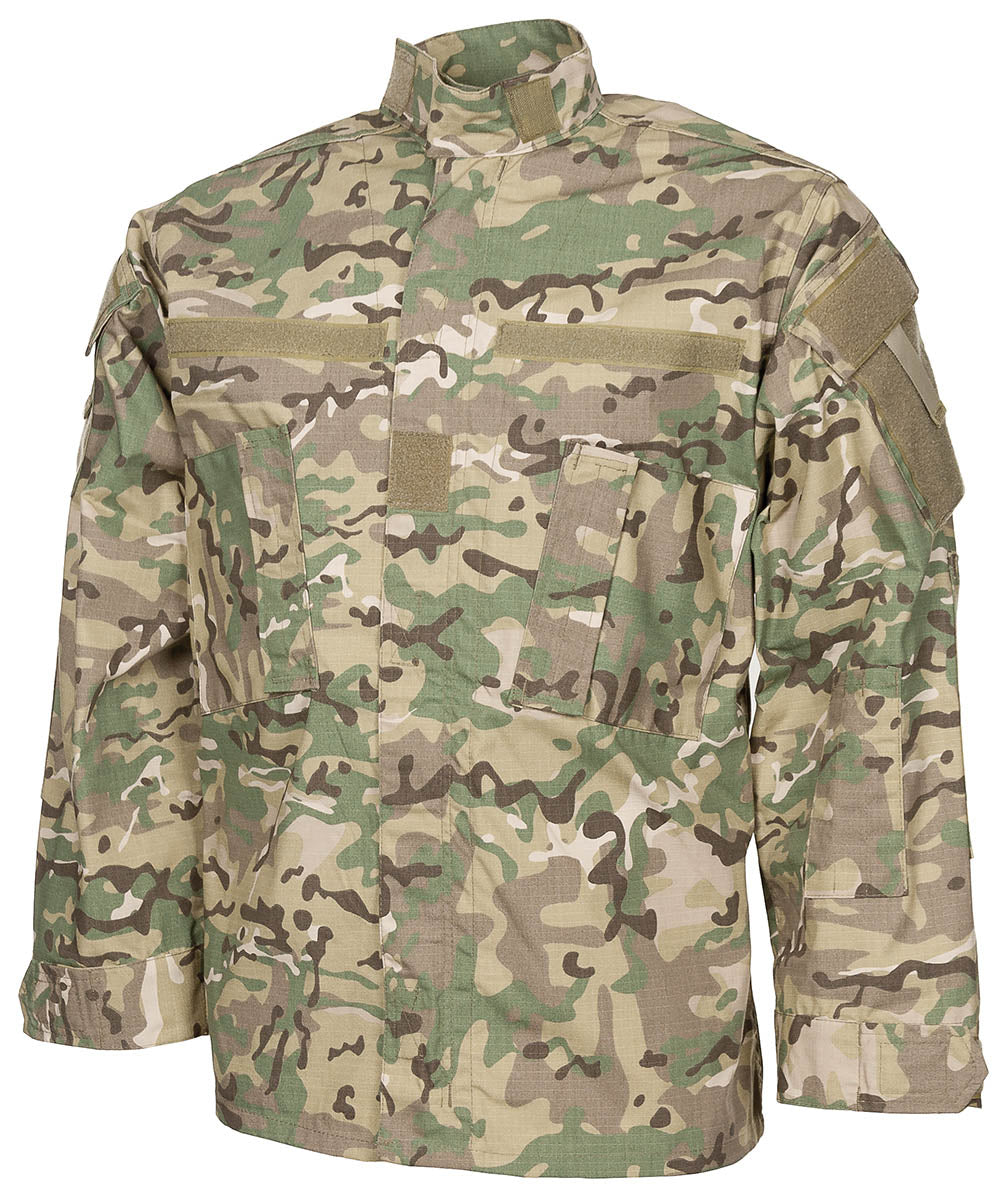 Geacă de Câmp US ACU Rip Stop Operation Camo MFH - Fermoar 2-way, Rip Stop