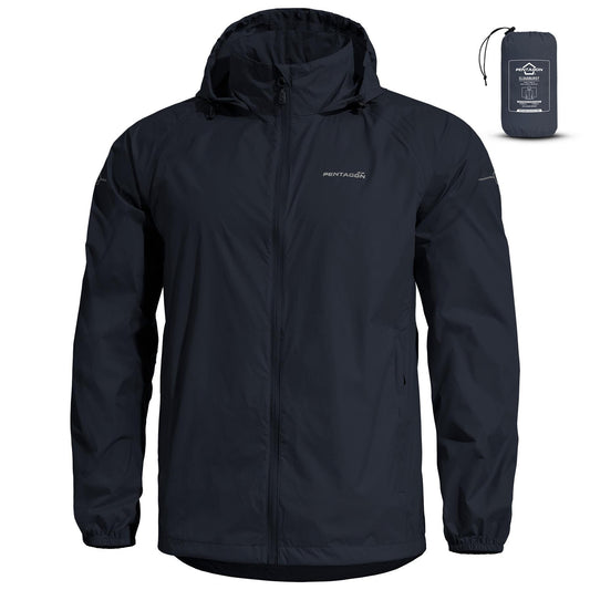 Geacă de Ploaie Pentagon Cloudburst – Pliabilă, 10.000 mm, Midnight Blue