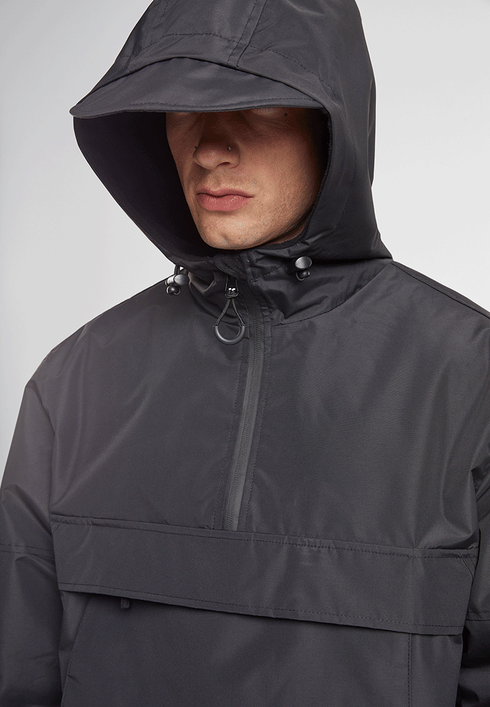 Geaca de Vant Arctic Negru Brandit - Protectie Esentiala in Vant