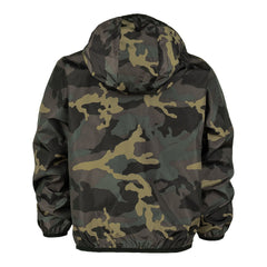 Geacă de Vânt Copii Kinder Camo Woodland - Protecție Esențială în Aventuri