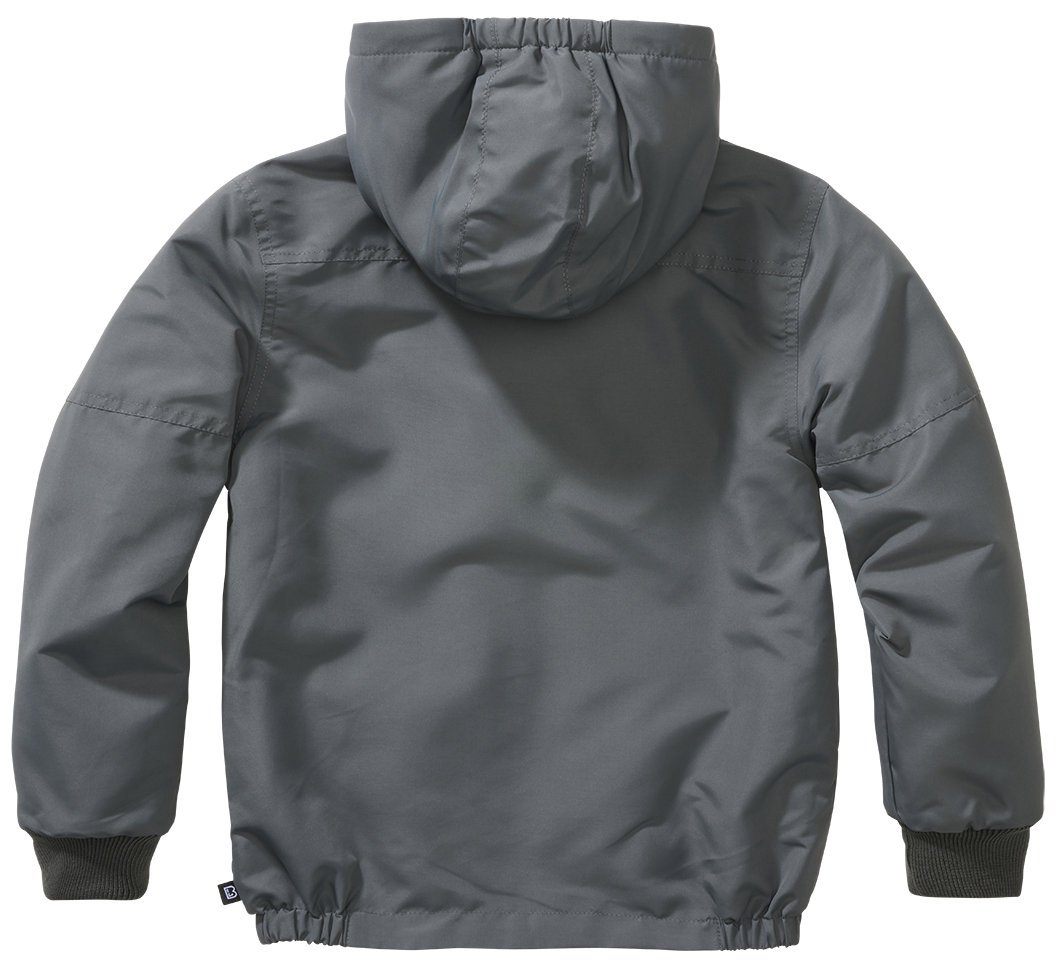 Geaca de Vant Frontzip Anthracite Copii Brandit - Protectie Activa