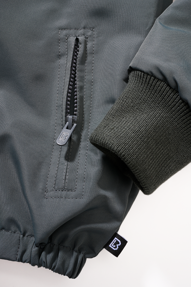Geaca de Vant Frontzip Anthracite Copii Brandit - Protectie Activa